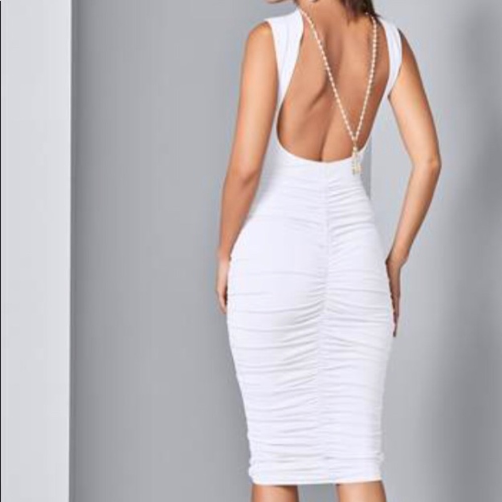 NWT Venus low back rouched dress size M
